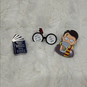 Harry Potter Wizard Enamel Pins Set